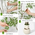 thumbnail image 6 of Artificial Plants Indoor,7 ft Tall Faux Floor Plant in Pot, Nandina Artificial Tree with White Planter for Home Decor Office Living Room, 6 of 9