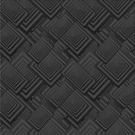 Ahgly Company Indoor Square Patterned Midnight Gray Area Rugs, 8' Square