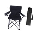 thumbnail image 2 of Silla plegable para acampar al aire libre, portátil, plegable, resistente y ligera. Negro, 2 of 8