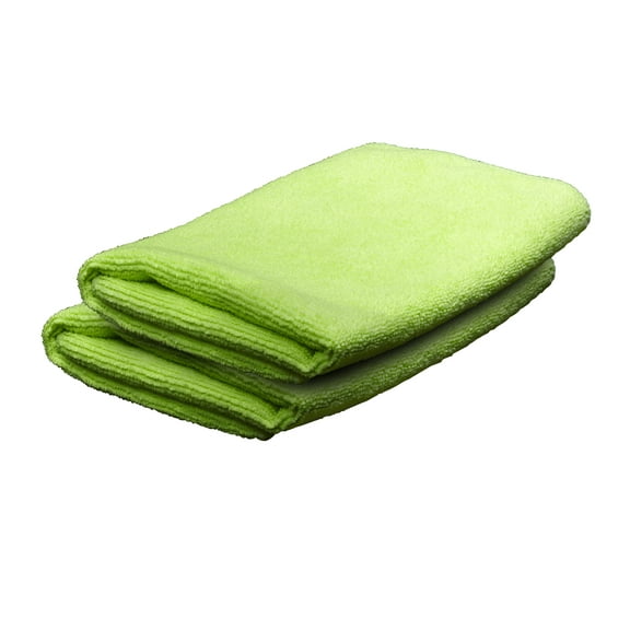 Breakthrough Clean Technologies® Microfiber Cleaning Cloth, 14" Square, 2-Pack, Green