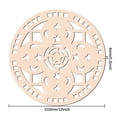 thumbnail image 2 of Laser Cut Wooden Wall Sculpture Torus Wall Art Home Decor Meditation Symbol Yoga Hanging Artwork Flower Flower Pattern 310x6mm, 2 of 5