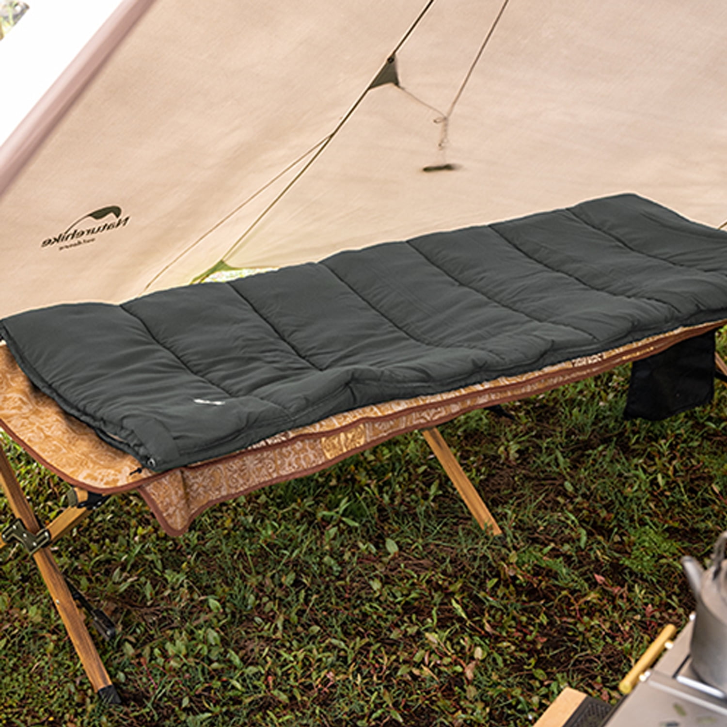 Naturehike, F150 Sleeping bag, Machine Washable Envelope Sleeping Bag, Skin-friendly and Breathable Washed Cotton Sleeping Bag, For Camping/Hiking/Backpacking/Home