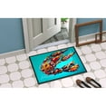 thumbnail image 4 of Carolines Treasures MW1161JMAT Lucy the Crawfish in blue Door Mat Indoor Rug or Outdoor Welcome Mat 24x36 Doormat  24H X, 4 of 4