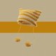 thumbnail image 1 of Gorros de oreja de gato japoneses Y2k hechos a mano, pelo de conejo, pompón a rayas, gorra de punto para niña, sombreros cálidos para mujer, Otoño e Invierno, 1 of 4