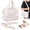 colorful, variant on FYJUCPA Travel Hanging Toiletry Bag, Waterproof Women Makeup Organizer Large Capacity Portable Cosmetic Storage for Shampoo Conditioner Lotion Comb