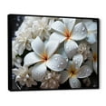 thumbnail image 2 of Designart "Purity In Realistic Pink And White Plumeria I" Plumeria Floater Framed Canvas Prints, 2 of 5