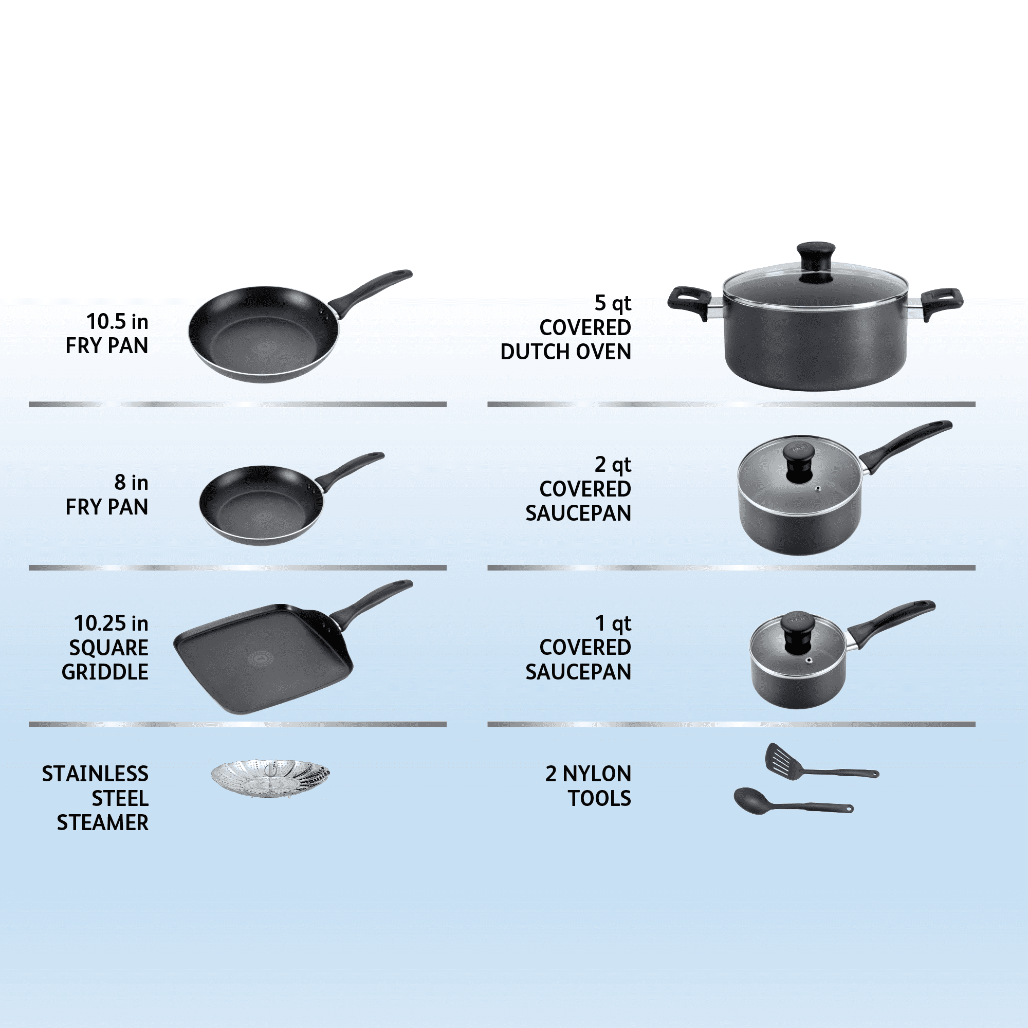 The 12-Piece T-fal Nonstick Cookware Set Is Just $122 on