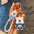 thumbnail image 3 of Llavero con dibujos animados de perro West Highland Terrier, aleación de PVC, 3 of 3