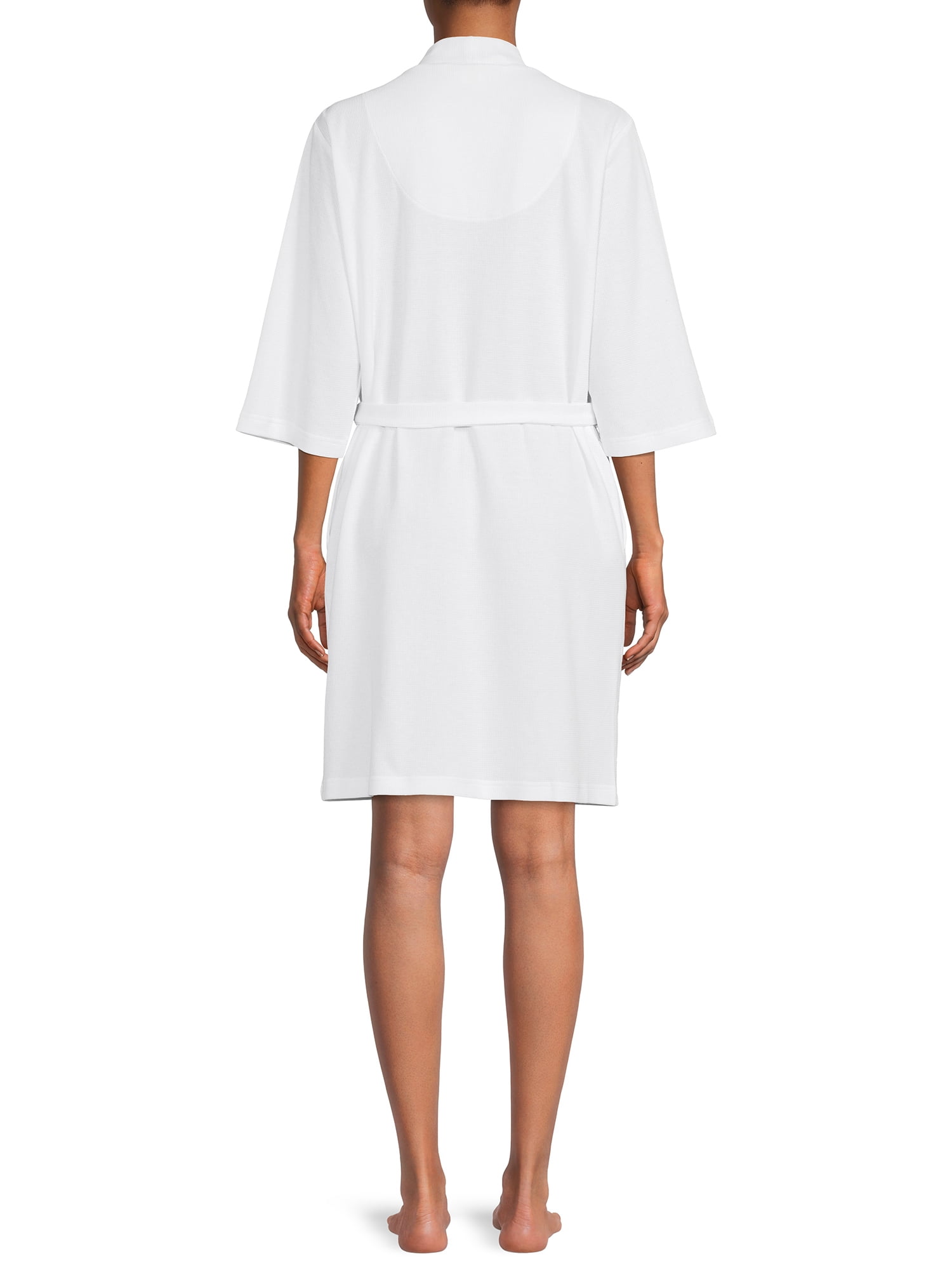 Lissome Women's and Women's Plus Size Waffle Knit Wrap Robe