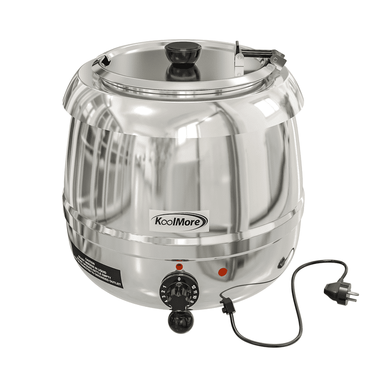 Electronic warm soup pot, commercial warm soup pot, electric heating  porridge bucket, stainless steel liner soup stove, buffet
