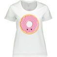 thumbnail image 3 of Inktastic Light Pink Donut Women's Plus Size T-Shirt, 3 of 5
