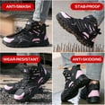 thumbnail image 5 of Steel Toe Work Boots for Women Construction Safety Boot Indestructible Shoes Lightweight Comfortable Slip Resistant Puncture Proof Slip Resistant Working Sneakers 7.5, 5 of 10