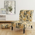 thumbnail image 2 of Designart "Soft Colors Botanicals Pattern" Upholstered Modern & Contemporary Accent Chair and Abstract Arm Chair - Multiple Color & Pattern, 2 of 7