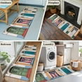 thumbnail image 6 of Puerto Rico Large Area Rugs for Bedroom Living Room, Soft Non Slip Carpet Bedside Rug, Vintage Boho Style Door Gates Rectangular Floor Cover Kitchen Accent Rug 2'x6' for Dining Room/Office, 6 of 9