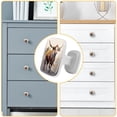 thumbnail image 5 of HemaKayy 4 Pack 1.18" Decorative Cabinet Knobs - Durable ABS Glass Handles for Cabinets, Drawers, and More - Enhance Your Home Kitchen Furniture Decor - Cow Surrounded by Colorful Butterflies, 5 of 6