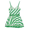 thumbnail image 6 of Eandarui Women's Candy Cane Tutu Dance Dress Sequins Adorned Stripe Print Christmas Fancy Dress Up Green XL, 6 of 7
