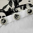 thumbnail image 4 of Manfei Moth Butterfly Black Out Curtains for Kid, Gothic Skull Skeleton Curtains Pack of 2 (42x63 Each), Vintage Flower Floral Bedroom Curtains, Curtains Blackout Room Decor, 4 of 6
