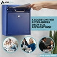 thumbnail image 2 of AdirOffice Ultimate Locking Wall Mounted Drop Box Medium Blue (631-05-BLU-PKG), 2 of 9