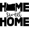 thumbnail image 1 of Home Sweet Home Oregon Native Hometown Love Wall Decals for Walls Peel and Stick wall art murals Black Medium 18 Inch, 1 of 2