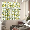 thumbnail image 3 of Lemon Print Kitchen Curtain and Valances Set 3 Piece Washable Blackout Curtain Valances for Living Room/Bedroom Decor Medium Window Curtains Panels Farmhouse Style, 3 of 5