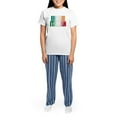 thumbnail image 4 of CafePress - Irish Italian Women's Light Pajamas - Women's Short Sleeve Print T-Shirt and Pants Light Cotton Pajama Set, 4 of 7