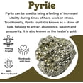 thumbnail image 3 of Pyrite Crystal Cluster Natural Iron Pyrite Stone Pirita Piedra Original (4.2 oz to 6.35)., 3 of 5