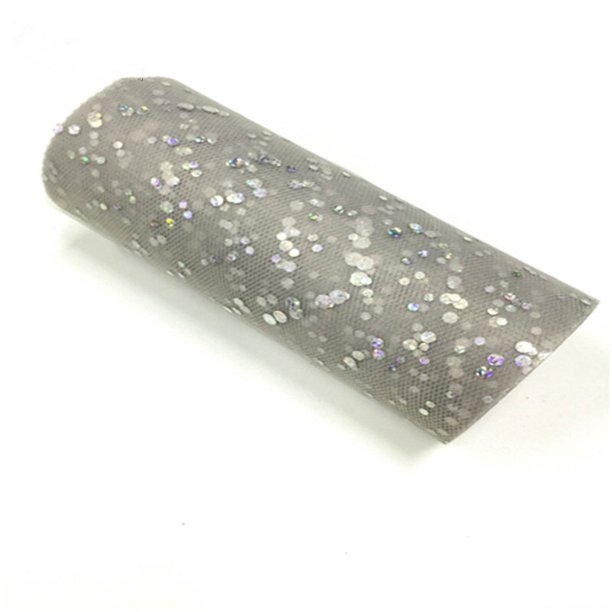 Rollo de tul con lentejuelas brillantes para decoración de bodas, tela de tul, vestido de tutú, Organza DIY, suministros para fiestas de Baby Shower, 15 Cm, 10 yardas por rollo