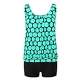 thumbnail image 4 of Enjoytime Tankini Swimsuits for Women Vintage Printed Tummy Control Two Piece Bathing Suits High Waisted Modest Tank Top with Boyshorts, 4 of 5
