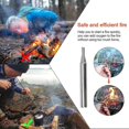 thumbnail image 5 of 3 Pcs Tube de Soufflage Pliable Soufflet de Poche en Acier Inoxydable pour Camping, 5 of 5