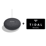 Google Home Mini (Charcoal) + TIDAL Premium 4-Month FREE Trial