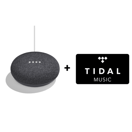 Google Home Mini (Charcoal) + TIDAL Premium 4-Month FREE Trial