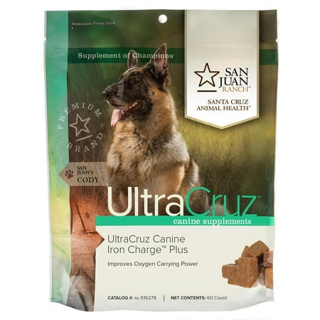 UPC: 0810500026741 | UltraCruz Canine Iron Charge Plus Supplement for Dogs  60 Tasty Chews