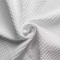 thumbnail image 3 of Cortina de ducha de gofres de 80 x 180 cm (blanca) con anillos de metal, cortina de ducha para bañera, tela resistente al moho, cortina de baño para bañera, cabina de ducha, dobladillo con peso, 3 of 4