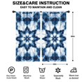 thumbnail image 2 of Blackout Kids Curtains,Blue White Tie Dye Mandala Pattern Childrens Insulated Curtains Set Of 2,Bedroom Essentials,Toddler Room Decor 42"x84", 2 of 5