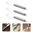 thumbnail image 6 of STRANDCHIC Stainless Steel Cheese Spreader Set for Home Use, Silver 9Pcs, 6 of 6