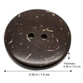 thumbnail image 2 of NUOLUX Buttons Sewing Wooden Holes Shell Crafts Button 15Mm Round 4 Snap Diy Printed Studs Vintage Colored Decorations, 2 of 6