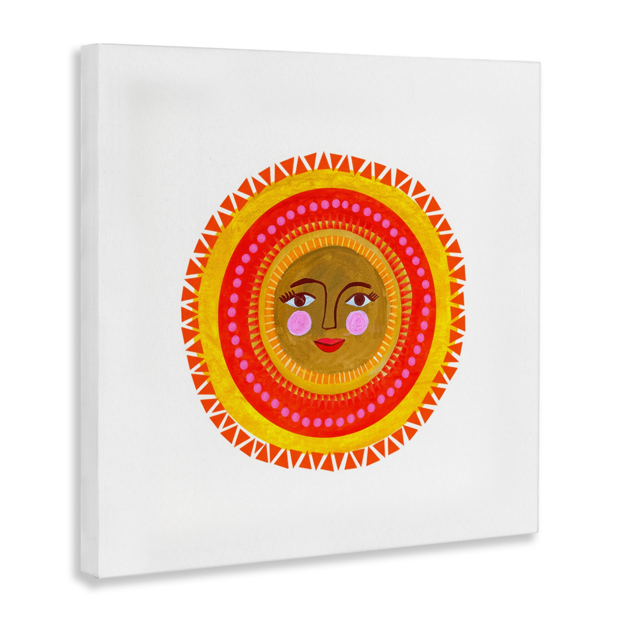 Stupell Industries Bold Bohemian Sun Canvas Wall Art, design by Katherine Herrell Studio