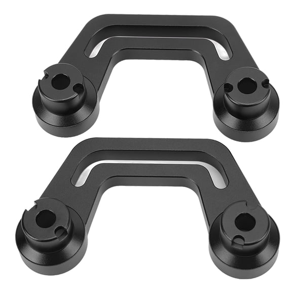 Par de soportes de montaje de luz de parabrisas de pilar A de repuesto para Jeep Wrangler JL JLU 2018-2022, color negro