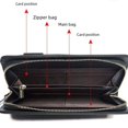 thumbnail image 3 of Cartera de cuero genuino para hombre, bolso de mano, bolso de mano informal, moderno, personalizado, billetera retro con múltiples tarjetas, 3 of 5