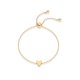 thumbnail image 3 of Set de pulseras PAVOI chapadas en oro de 14K con dijes de corazón ajustables, 3 of 6