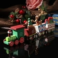 thumbnail image 5 of El tren de la Navidad pintó los juguetes de madera del regalo del niño de la decoración de la Navidad, ornamento de la sobremesa de Navidad, 5 of 5