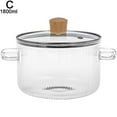 thumbnail image 2 of Glass Stew Cooker Heat Resistant Soup Pot Glass Cooking Transparent, 2 of 10