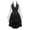 Black 2, variant on Steampunk Leather Boned Corset with Gothic Skirt and Beige Renaissance Blouse Black S