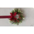 thumbnail image 7 of 6PCS Christmas Kitchen Cabinet Wreaths with Plaid Bow Ribbon Hanging Cabinet Doors Wreaths Decorative for Kitchen Window Outdoor Indoor Holiday Decor, 7 of 7
