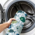 thumbnail image 6 of Area Rugs 3'x5', Blue Fishes Carpet Runner Indoor Outdoor Rugs Home Decor Aesthetic, Cartoon Coastal Ocean Fish Striped Wooden Non Slip Mats Washable Accent Rug for Living Room Bedroom, 6 of 8