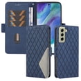 thumbnail image 1 of Compatible with Samsung Galaxy S21 FE 5G PU Leather Wallet Case with Card Holder Magnetic Closure Cover, 1 of 5