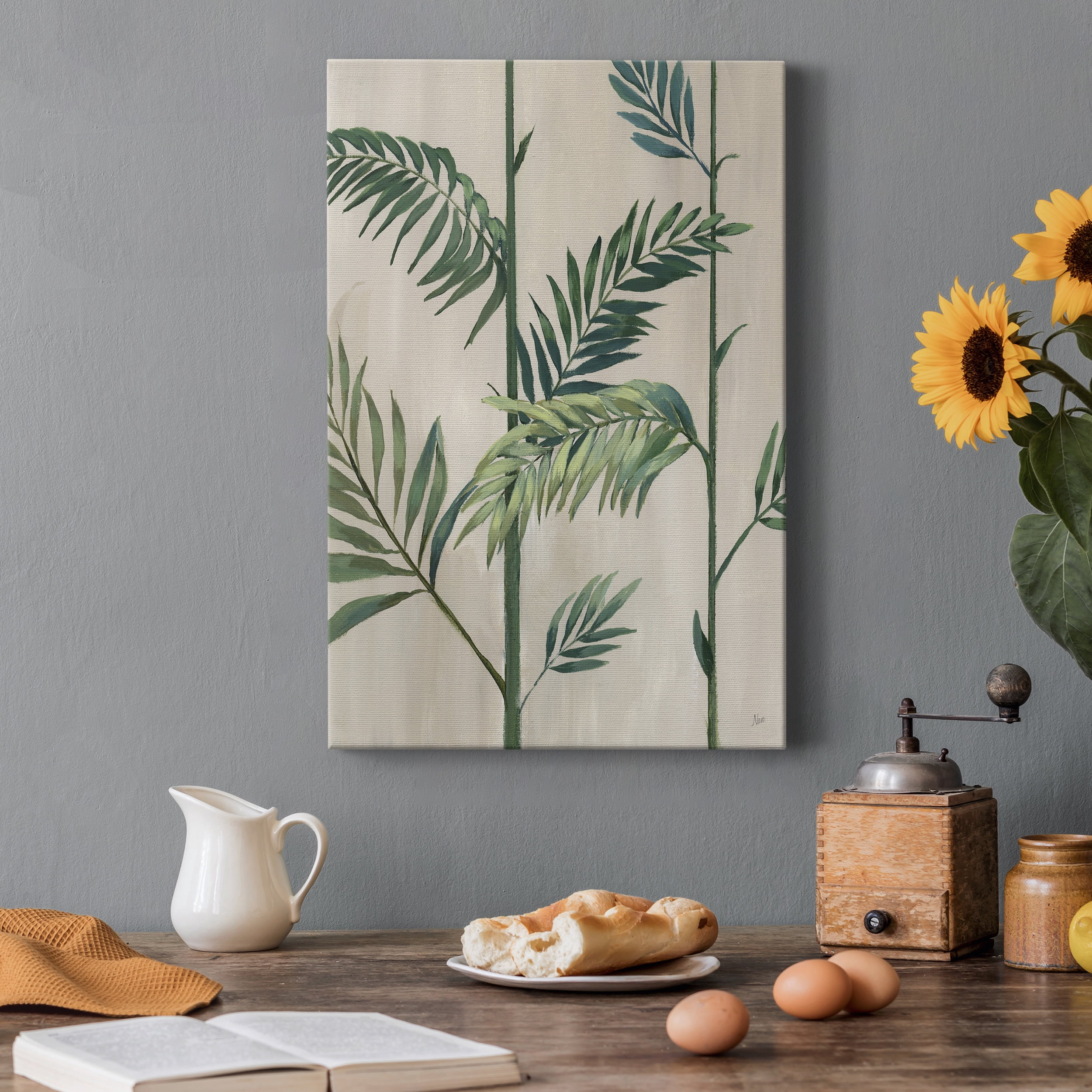 Modern Fronds II Premium Gallery Wrapped Canvas - Ready to Hang - 8 x 12