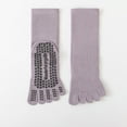 thumbnail image 2 of AWZXDE Women's Grip Yoga Socks,Toe Socks Purple,One Size, 2 of 3