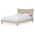 thumbnail image 1 of Hannah Queen Platform Bed in Beige, 1 of 6
