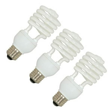 Satco Compact - Satco 06276 - 23T2/E26/5000K/120V/3PK S6276 Twist Medium Screw Base Compact Fluorescent Light Bulb